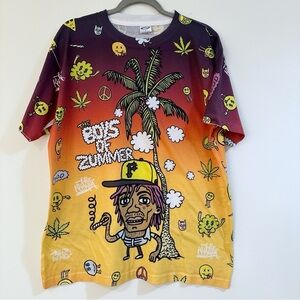 Wiz Khalifa Boyz of Summer Tour Short Sleeve Shirt Size Large